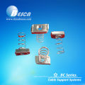 Cable tray assemblies, U channel and nuts